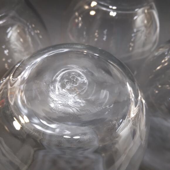 Set of 4 Libbey Clear 18 oz Large Stemless Wine Goblets Water Glasses 5" T GUC - Picture 6 of 7